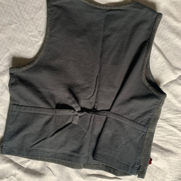 Case and Max wool blend vest with aplique and detailed buttons, size L - Picture 2 of 3